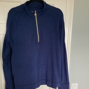 Lilly Pulitzer Royal Blue Quarter-Zip Sweatshirt